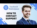 How to Contact Support on Facebook marketplace