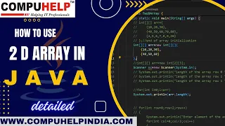 Java 2D Array Explained Beginner to Advanced with Examples COMPUHELP