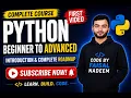 Python Complete Course for Beginners to Advanced Introduction Complete Roadmap 2026