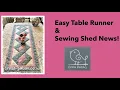 Stunning but so easy patchwork table runner