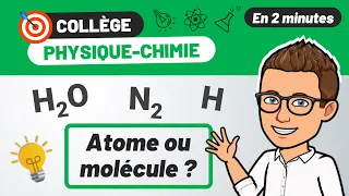 Atome Ou Molécule PHYSIQUE CHIMIE COLLÈGE 4e Exercice BREVET 