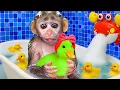 Download Lagu Bebé Mono DuDu adalah seorang penyihir dengan tongkat ajaib dan membuat jeli pelangi - MONKEY DUDU