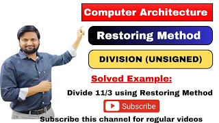 Binary division Algorithms binary division method Restoring Method CADS CAO easy way
