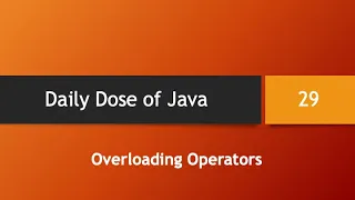 Daily Dose of Java -
