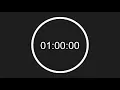 60 Minute 1 Hour Timer with Circular Progress Bar Stay Focused with End Alert