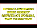 DevOps SysAdmins nginx redirect rewrite not working www to non www 2 Solutions