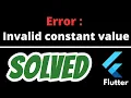 Use const with the constructor to improve performance SOLVED in Flutter
