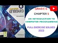 AN INTRODUCTION TO COMPUTER PROGRAMMING EXE CH-5 SOLVED COMPUTER SCIENCE GRADE 6 COURSE 23-24