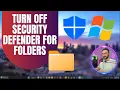 How to Exclude a File or Folder to be Detected by Windows 11 Security Defender System