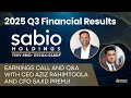 Sabio Holdings Inc TSXV SBIO OTCQB SABOF CEO Aziz Alamdula Reports Q3-2025 Results