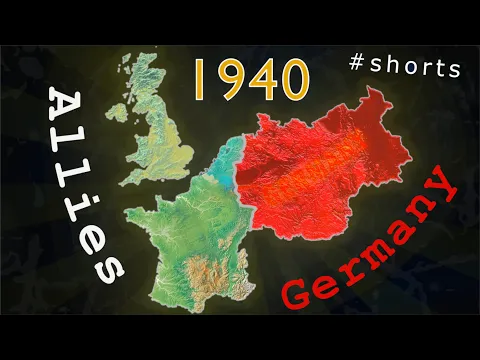 WW2: The Allies vs Germany, 1940 #shorts