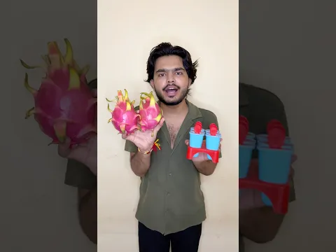Doreamon ke Liya banai🐉Dragon Fruit ki Ice-Cream😋#cooking #food #recipe #vlog#dalyvlog #short