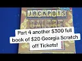 Part 4 full book of 20 Georgia Lottery scratch off tickets I get all of the winners