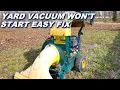Simple fix for a walk behind leaf vacuum shredder chipper that won t start