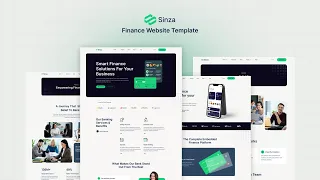 Sinza - Finance Website Template The Perfect Template for Finance Websites