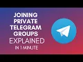 How To Join Telegram Private Channel Without Invite Link 2024