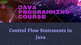 Control Flow Statements Lesson 4