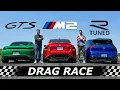 Download Lagu 2023 BMW M2 vs Porsche Cayman GTS 4.0 vs Tuned Golf R // DRAG RACE + LAP TIME