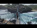 Download Lagu Strong Wind When Walking on Rope Bridge on Timang Island