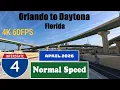 4K Orlando to Daytona Florida SR 528 Interstate 4 I 4