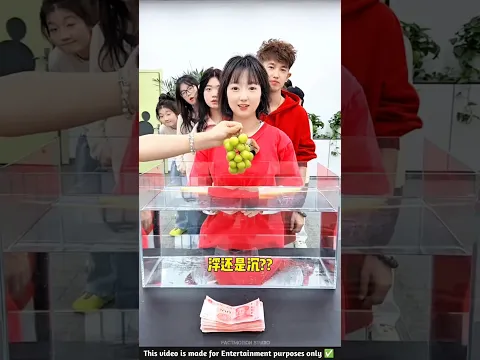 Will These Fruits Sink or Float? 😱🍇 Funny Challenge! #shorts #viral #funny #bts