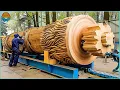 200 AMAZING Woodworking Techniques and Wood Carving Machines \u0026 Lathe Machines