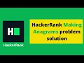 HackerRank Making Anagrams problem solution in Python Programming Programmingoneonone