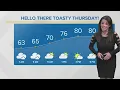 Another hot day Cleveland weather forecast with Hollie Strano for October 14 2021