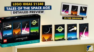 LEGO Ideas 21340 Tales of the Space Age detailed preview & comparison