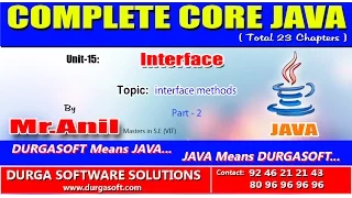Core Java Interface Interface Methods Part - 2