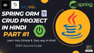 Complete CRUD Project using Spring ORM Hibernate in Hindi