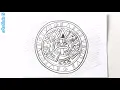 Como dibujar el CALENDARIO MAYA