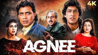 Agnee (1988) Hindi Full Movie (4K) Mithun Chakraborty, Amrita S, Chunky Pandey & Mandakini | Action