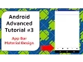 Designing ToolBars App Bar Material Design - Android Advanced Tutorial