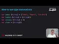 How to use type annotations - Swift for Complete Beginners