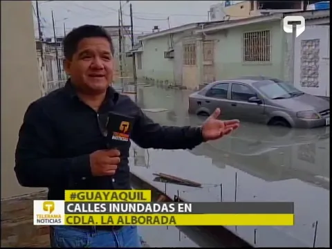 Calles inundadas en cdla. La Alborada