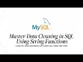 Data Cleaning with SQL String Functions Clean Messy Text Data Beginner