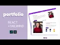 how to build a portfolio website using react js and tailwind css set up project