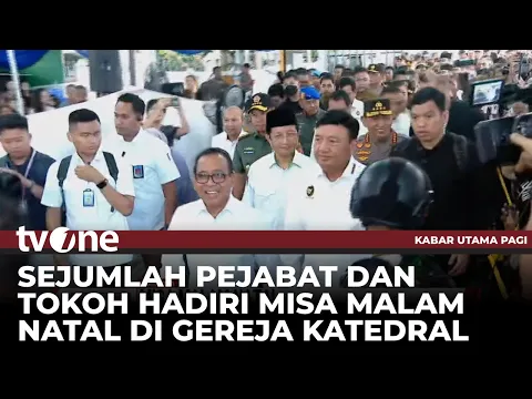 Kapolri, Panglima TNI, dan Sejumlah Menteri Tinjau Misa Malam Natal di Gereja Katedral