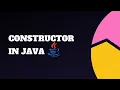 Java Tutorial for Beginners - Constructor in Java