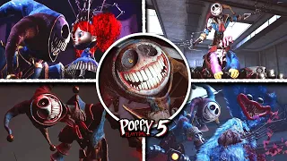 ALL PROTOTYPE Scenes - Poppy Playtime Chapter 5 Comparison Showcase