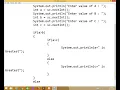2020 -Programming in JAVA - Control Structure