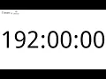 192 Hour Countdown Timer