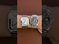 Download Lagu ⬜ \u0026 ⚫ Santos de Cartier Medium Vs Rolex Datejust 36mm Jubilee Black