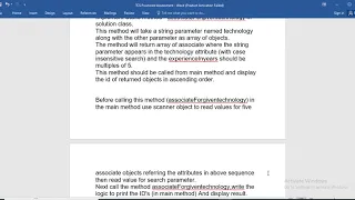 TCS Proctored assessment 17th December part 4 Java program