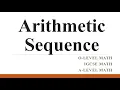 Arithematic Sequence O Level A Level IGCSE Mathematics