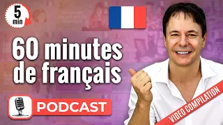 60 Minutes de français - 14 Discussions pour Améliorer votre Compréhension orale (Compilation)
