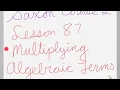 Saxon Course 2 Lesson 87