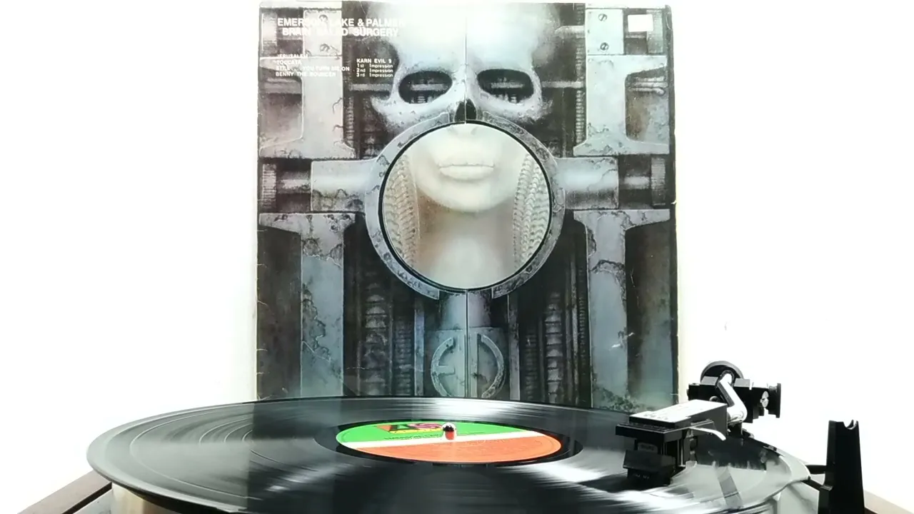CLASSIC ROCK :: EMERSON, LAKE & PALMER -  LP Brain Salada Surgery (Vinil 1973)