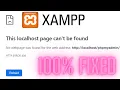 localhost HTTP 404 error on XAMPP server This local host page can not be found